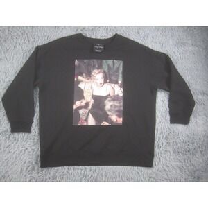 Forever 21 Marilyn Monroe Sweatshirt Womens 2X Black Plus Size Graphic Crewneck‎